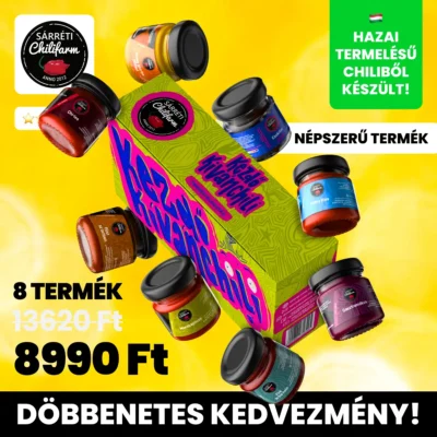 Kezdő kivánchili chili válogatás, 8 különböző termék egy dobozban