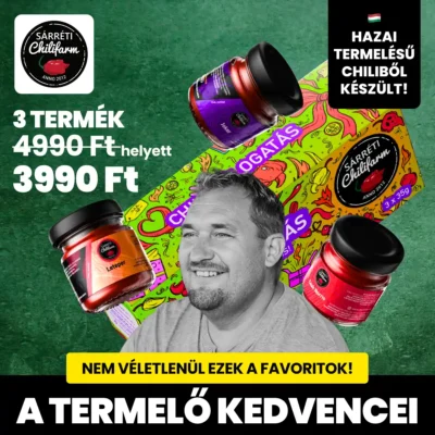 Chili trio igazi gasztroajándék és csilicsomag