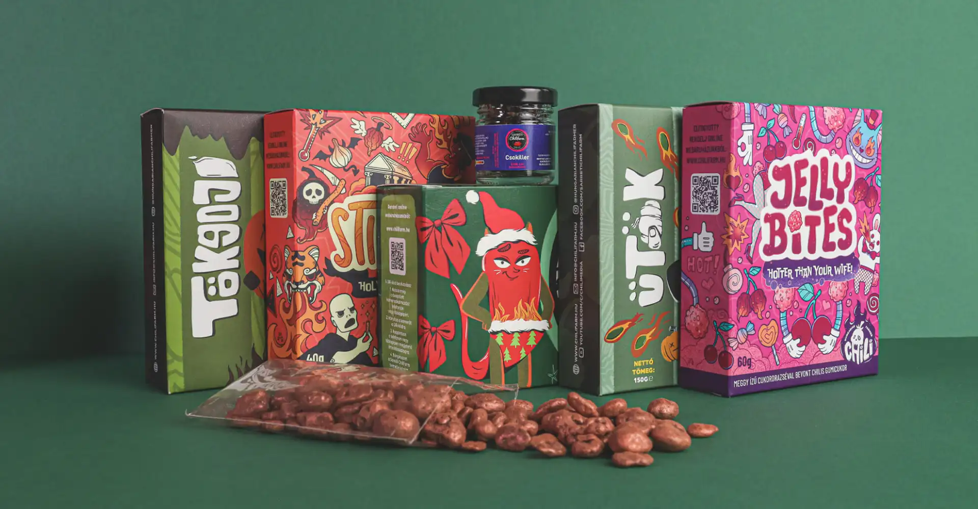 Chilis snackek a Sárréti ChiliFarmtól