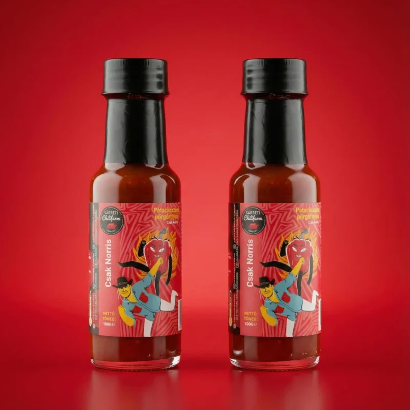 2 darab 100 grammos "Csak Norris" carolina reaper chili krém